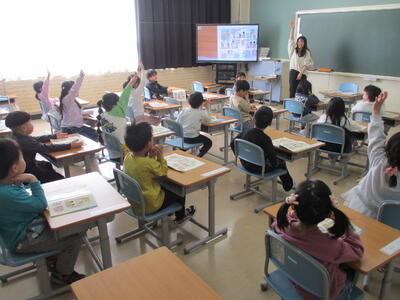 １年２組の様子